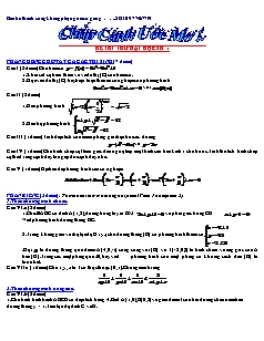 Bộ đề Đại học cao đẳng mới của Bộ giáo dục - Môn Toán