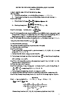 Ðề thi tuyển sinh cao đẳng khối A, B, D năm 2010 môn thi: Toán