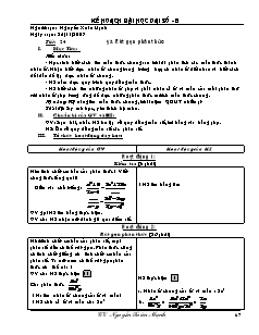 Giáo án Đại số khối 8 - Tiết 24: Rút gọn phân thức