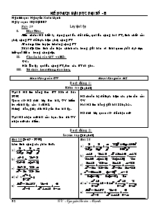 Giáo án Đại số khối 8 - Tiết 29: Luyện tập