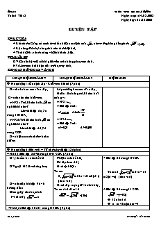 Giáo án Đại số lớp 9 tuần 1 tiết 3: Luyện tập