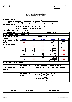 Giáo án Hình học lớp 9 - Tuần 32 - Tiết 61: Luyện tập