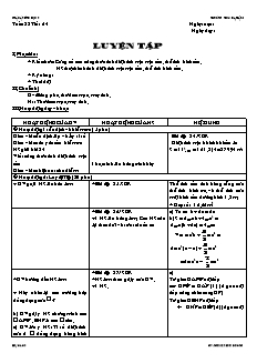 Giáo án Hình học lớp 9 - Tuần 33 - Tiết 64: Luyện tập