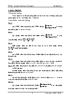 Phương pháp tọa độ trong không gian - Lã Hải Lâm