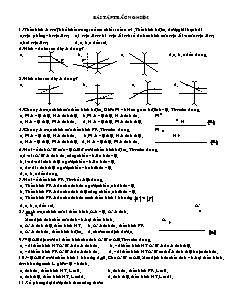 Bài tập trắc nghiệm Học kì II - Vật lý 11