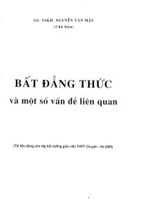 Bất đẳng thức và một số vấn đề liên quan