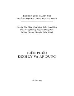 Biến phức - Định lý và áp dụng