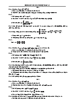 Bộ đề ôn thi tốt nghiệp Toán 12