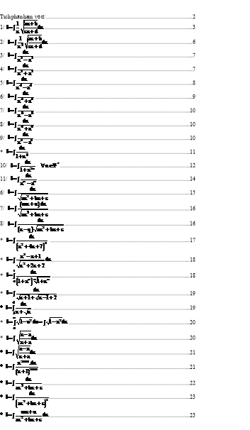 Chương 5b: Tích phân hàm vô tỉ