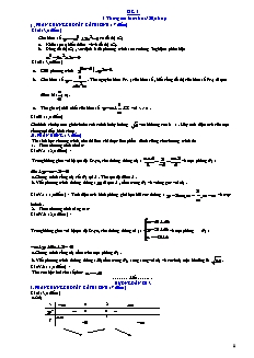 Đề 3 - Ôn thi Đại học môn Toán có đáp án