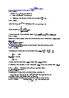 Đề ôn thi đại học môn Toán có đáp án - Đề 7