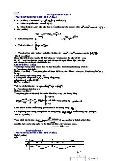 Đề ôn thi đại học môn Toán có đáp án - Đề 9