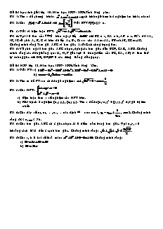 Đề thi học sinh giỏi lớp 10 môn Toán - Năm học 1997-1998 - Tỉnh Hưng Yên