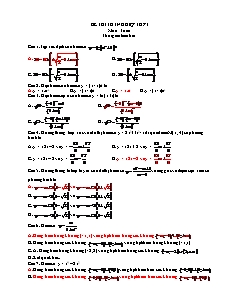 Đề thi tốt nghiệp THPT môn: Toán (Đề 2)