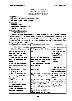 Giáo án Công nghệ 8 - Bài 13 đến 15 - Gv: Huỳnh Hữu Đạt - Trường THCS Thới An Hội