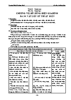 Giáo án Công nghệ 8 - Bài 36 đến 39 - Gv: Huỳnh Hữu Đạt - Trường THCS Thới An Hội