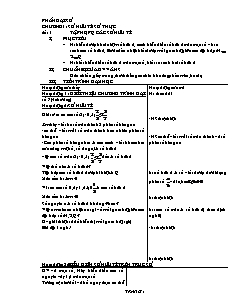 Giáo án Đại số 7 - Tiết 1 đến 11