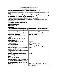 Giáo án Đại số 7 - Tiết 51, 52