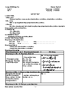 Giáo án Đại số 8 - Tuần 2 - Trường THCS Đồng Nai