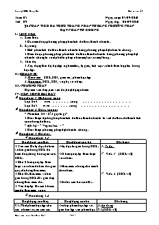 Giáo án Đại số 8 - Tuần 5 - Trường THCS Đồng Nai