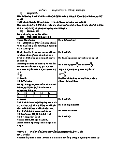 Giáo án Hình học 7 - Tiết 23, 24