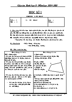 Giáo án Hình học 8 - Gv Nguyễn Quốc Trị - THCS Nguyễn Bỉnh Khiêm