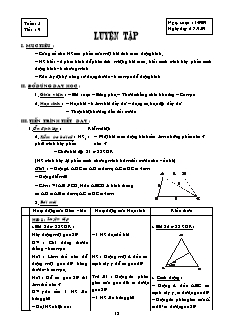 Giáo án Hình học 8 - Tiết 9 đến 16