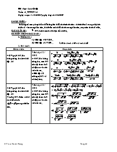 Giáo án môn Đại số 9 - Tiết 12 - Luyện tập