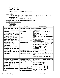 Giáo án môn Đại số 9 - Tiết 15: Căn bậc ba