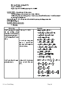 Giáo án môn Đại số 9 - Tiết 17: Ôn tập chương I (TT)