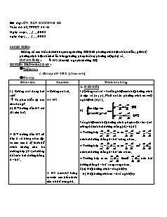 Giáo án môn Đại số 9 - Tuần 22, 23 Tiết 44, 45 - Ôn tập chương III