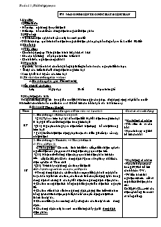 Giáo án Vật lý 11 - Bài 14 - Dòng điện trong chất điện phân