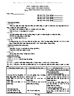 Giáo án Vật Lý 11 – Ban cơ bản - Trường THPT Gia Phù