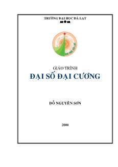 Giáo trình Đại số đại cương