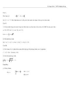 Luyện thi Đại học môn Toán có lời giải - Đề 20