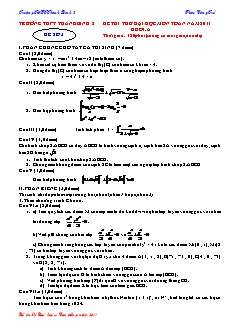 Ôn thi Đại học, Cao đẳng môn Toán - Đề số 3