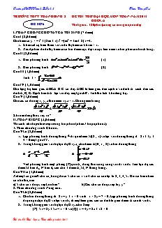 Ôn thi Đại học, Cao đẳng môn Toán - Đề số 6