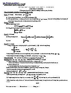 Ôn thi Đại học môn Toán - Đề số 10