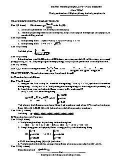 Ôn thi Đại học môn Toán - Đề số 2