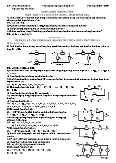 Tài liệu Dòng điện không đổi