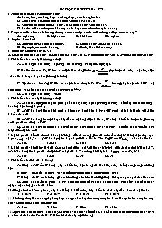 Bài tập chương IV - Vật lý 11 CB