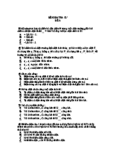 Bộ đề kiểm tra 15 phút môn Vật lý 11