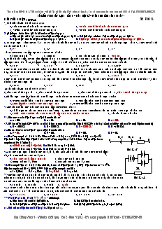 Đề kiểm tra chất lượng lần 2 – Môn Vật Lý