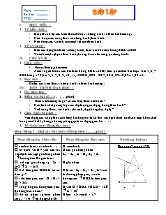 Giáo án Bài tập Vật lý 11 nâng cao - Tiết 58