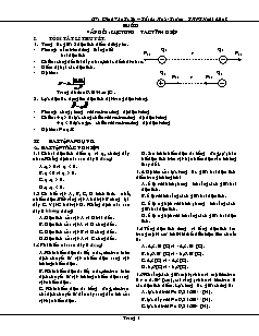 Giáo án Dạy thêm Vật lí 11