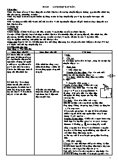 Giáo án Vật lý 11 - Bài 24 - Linh kiện bán dẫn