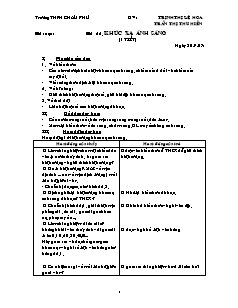 Giáo án Vật lý 11 - Bài 26 - Khúc xạ ánh sáng (1 tiết)