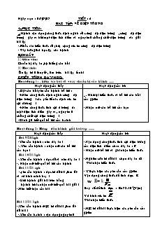 Giáo án Vật lý 11 CB - Tiết 5 - Bài tập về điện trường