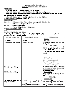 Giáo án Vật lý 11 - Chương V: Cảm ứng điện từ - Tiết 44 đến 47