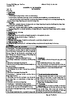 Giáo án Vật lý 11 - Cơ bản - Học kì 2 - Trường THPT Nguyễn Văn Trỗi